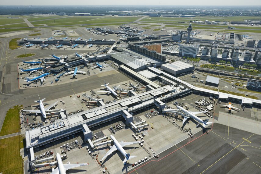 Amsterdam Airport Schiphol gehört in Europa zu den grössten Flughäfen gemessen am Passagiervolumen (Foto: Amsterdam Airport Schiphol)