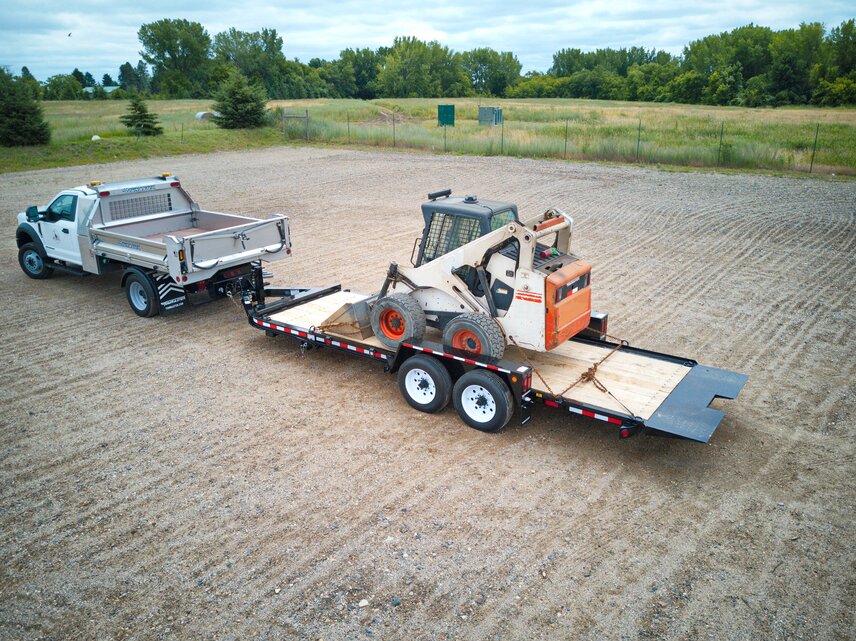 Trailer outdoor equipment hauling