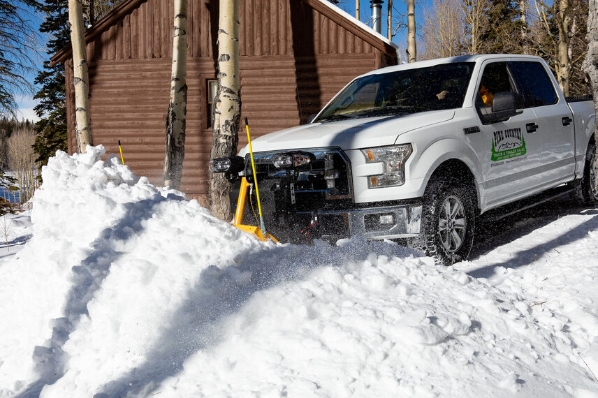 Picture Perfect: Pine Country’s truck equipped with a Meyer Drive Pro  during our November 2023 photo shoot