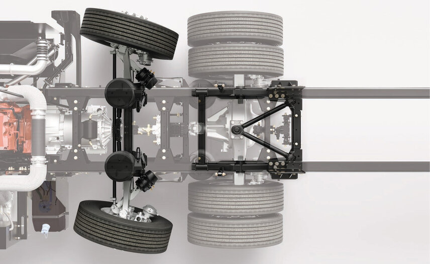 Spartan’s Passive Steer Tag Axle offers smoother turns, easier handling, and reduced tire scrub for a more relaxed drive.