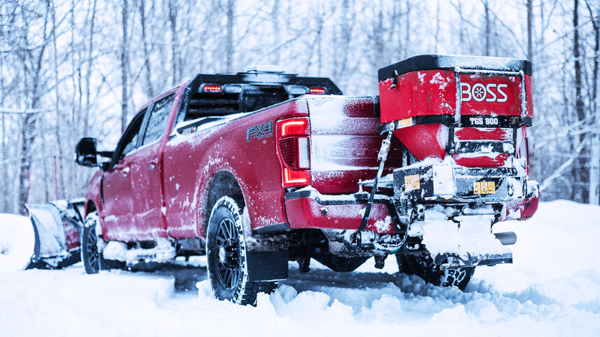 Monroe Truck Equipment and BOSS works with many dealers to provide many options in spreaders—from the TGS 800 for smaller fleets to larger models for bigger operations.