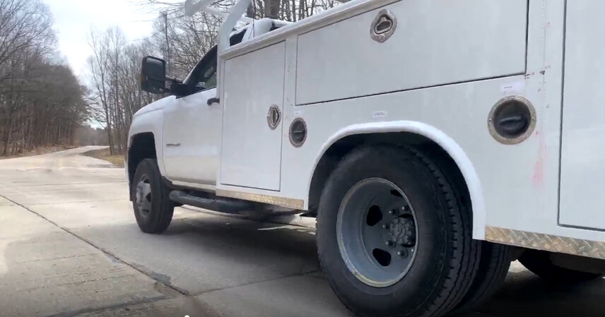 Esta imagen se ha extraído de un vídeo en el que se muestra el diseño HUCK Bolted XP sometido a pruebas intensivas en el centro de pruebas de Navistar, en New Carlisle, Indiana.