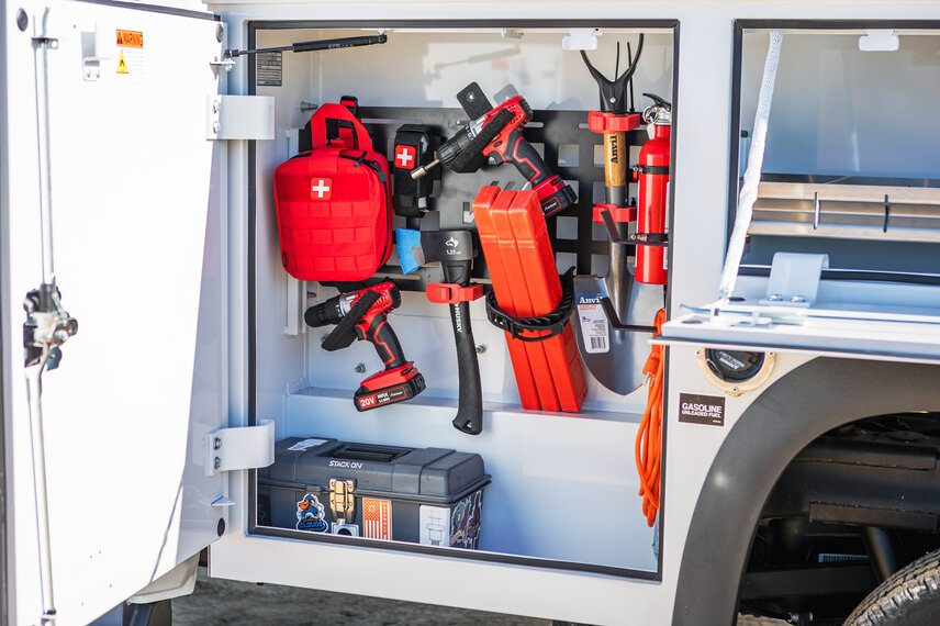 The InfinityStrut™ Modular Mounting System and our support accessories uses Unistrut channels to provide virtually unlimited adjustability for shelves, accessories, and equipment, making customization easier.