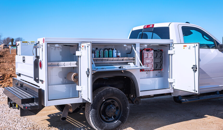 Endless storage, designed for your crew. The secure, reliable, and spacious compartments of the ServicePRO XP provide the organization your team needs to work faster, smarter, and keep every tool exactly where it belongs.