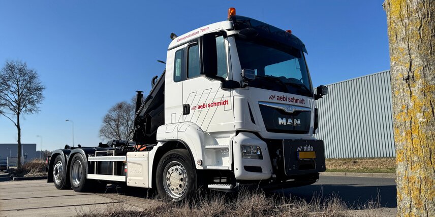 Voorbouw MAN vrachtwagen (Demo Aebi Schmidt)