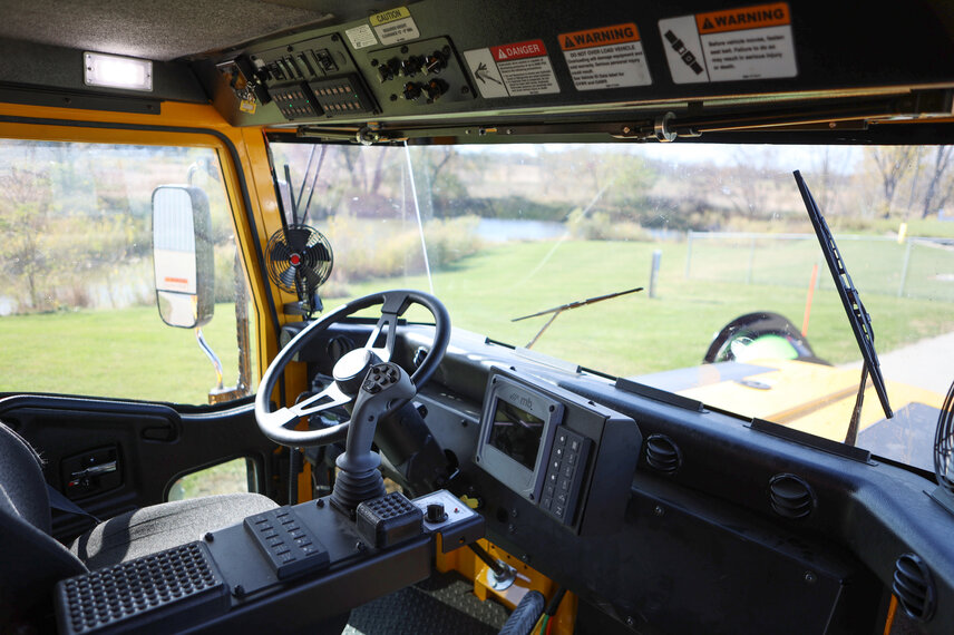 Designed Around the Operator: The MB6P cab combines comfort,  precision, and advanced controls to make every job easier and safer.